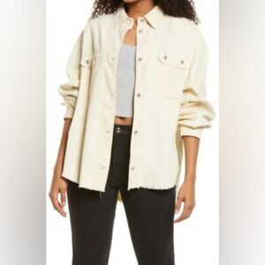 Anthropologie Thread & Supply Cream Utility Jacket
